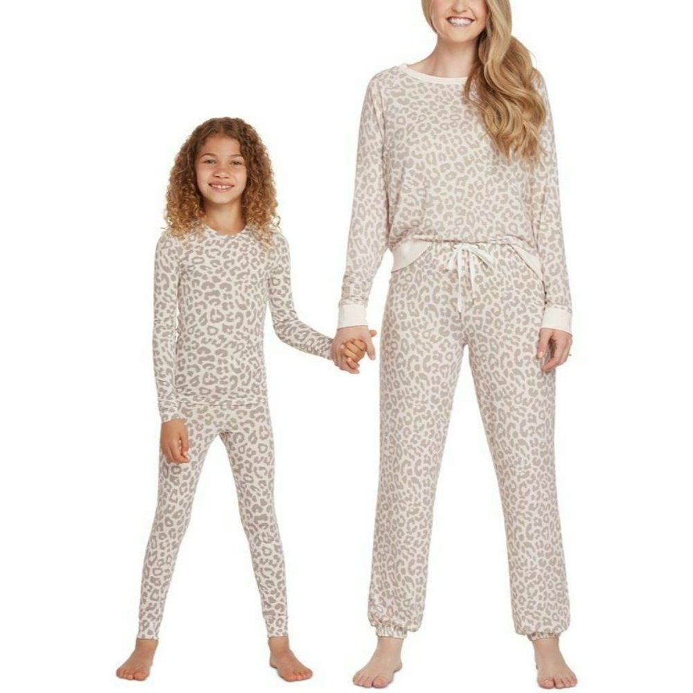 NWT! Honeydew Kids Girls Sz 4 Star Seeker 2pcs Pajama Set Pink Leopard